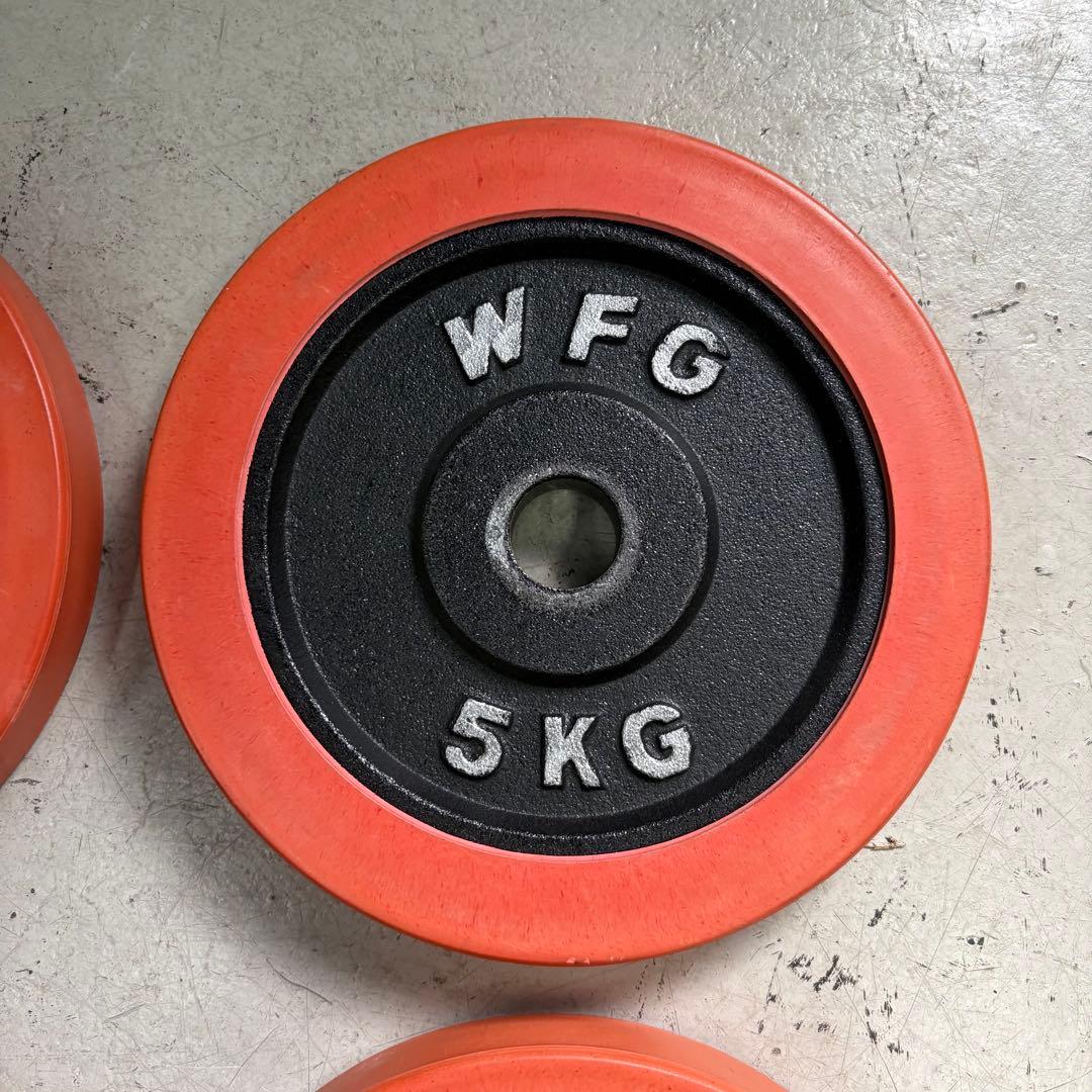 WFG ワイルドフィット ダンベル プレート 5kg×4枚 20kg ラバー付