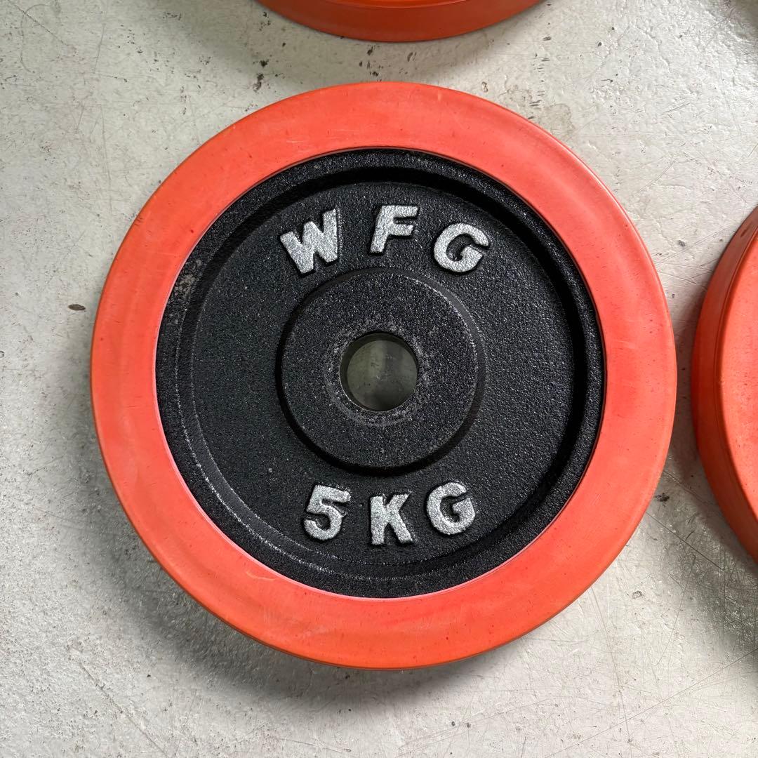 WFG ワイルドフィット ダンベル プレート 5kg×4枚 20kg ラバー付