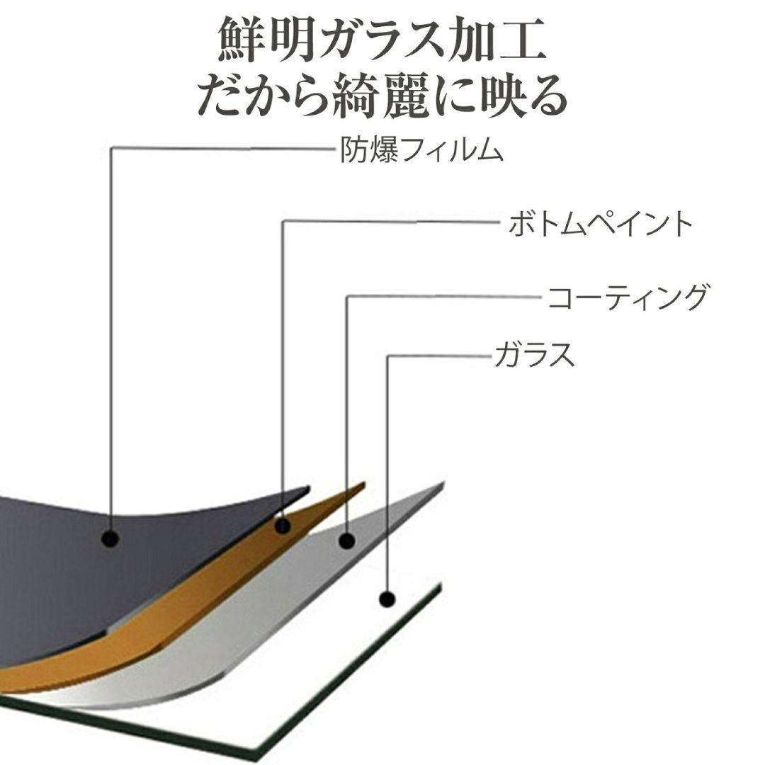 スタンドミラー 150cmx40cm 全身鏡 ブラック 1423