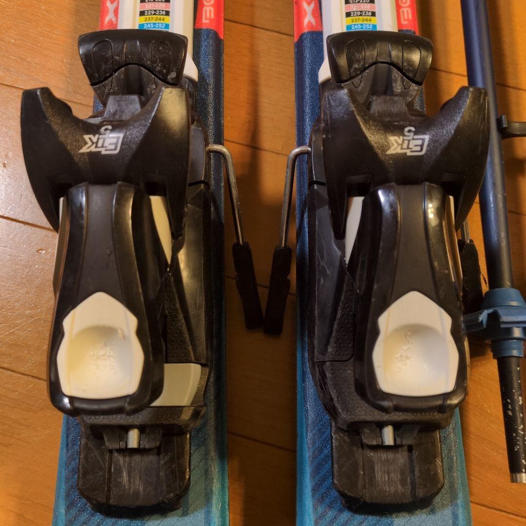 Atomic XJR 120cm スキーセット 青 ブーツ 21-21.5cm