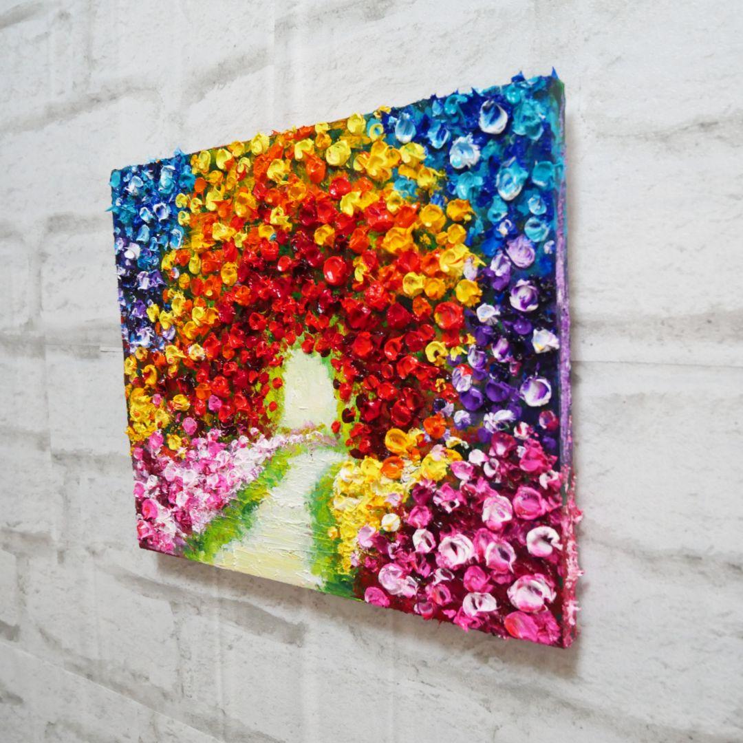 油絵 油彩 油彩画 絵画 【Flower path】