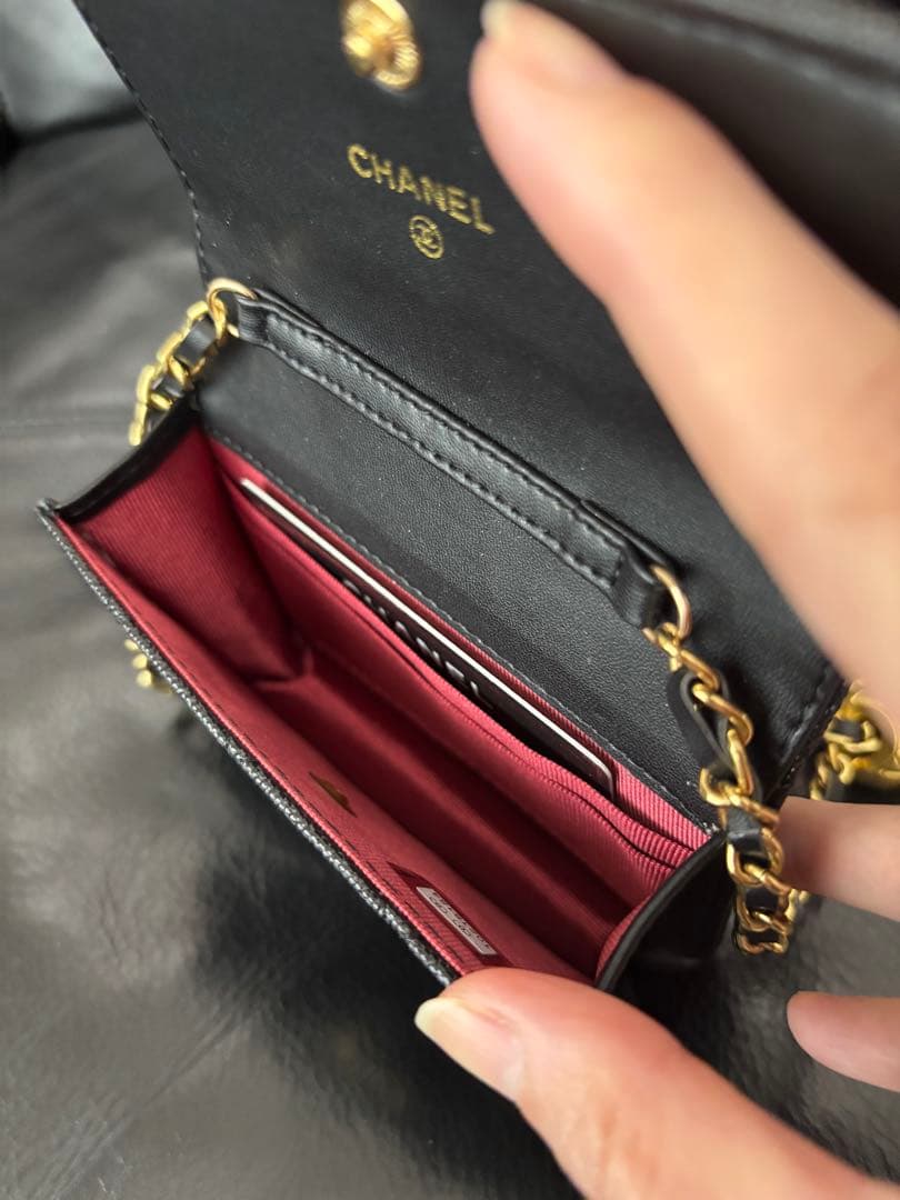CHANEL ミニショルダーバック ボールチェーン調節可能 ノベルティ