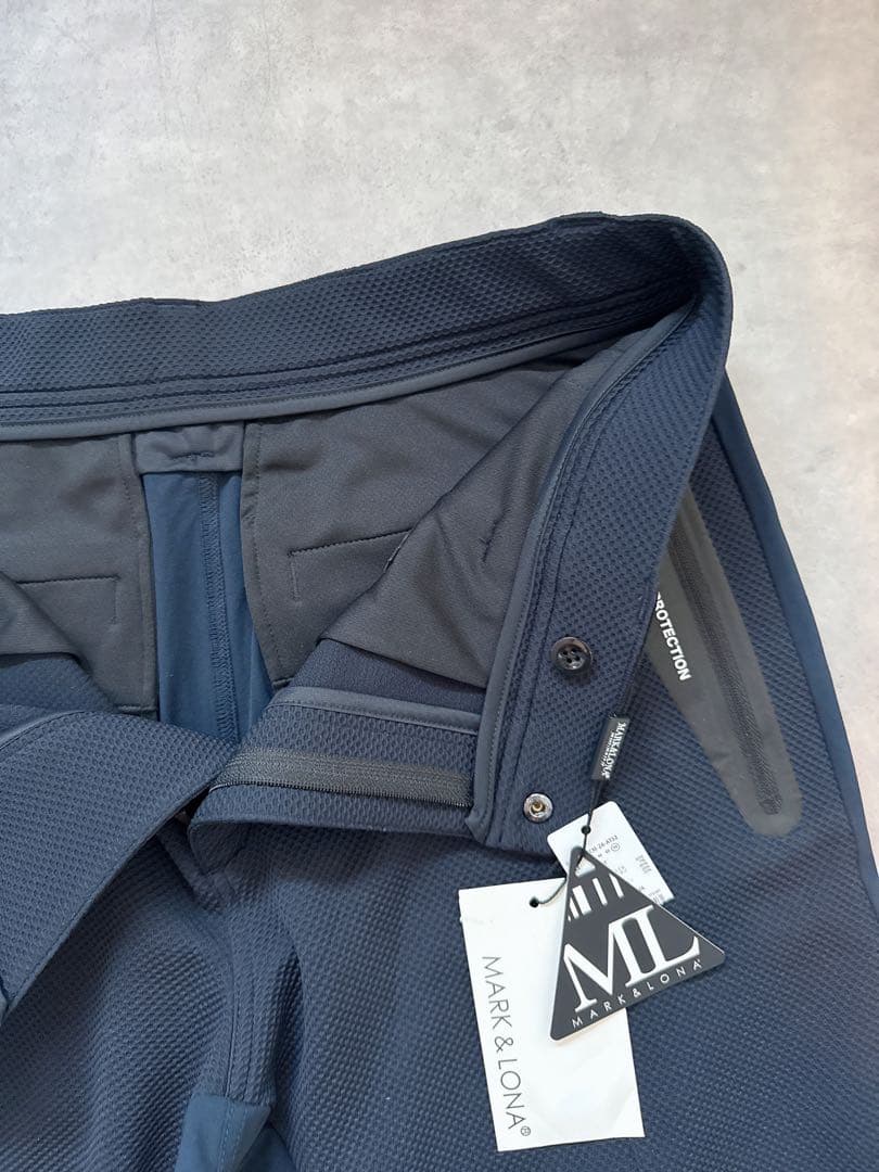 新品 ★ MARK&LONA パンツ ジャージー ネイビー マーク&ロナ 正規品