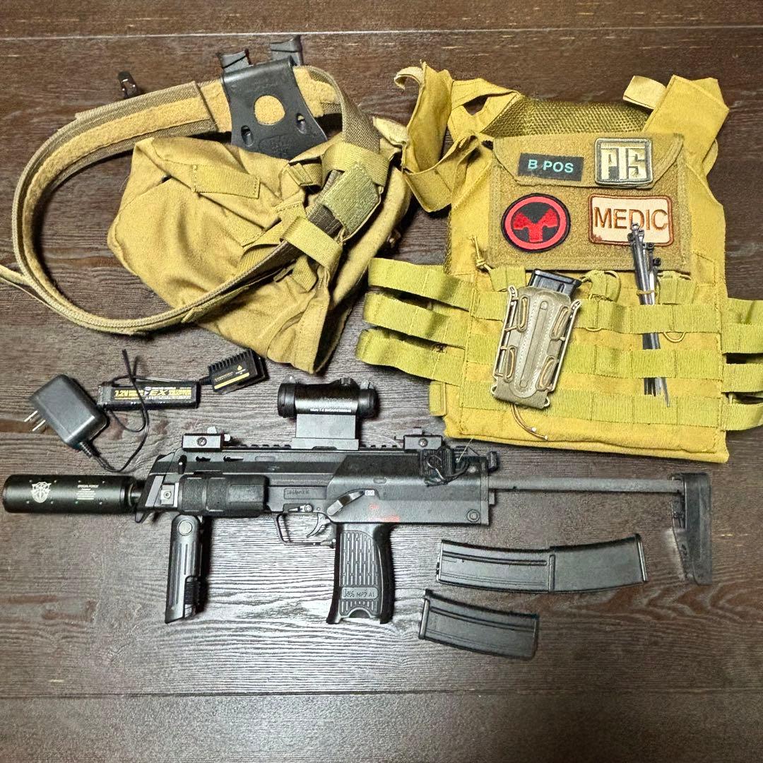 MP7 A1 電動ガン サイレンサー付き　ブラック 他セット売り