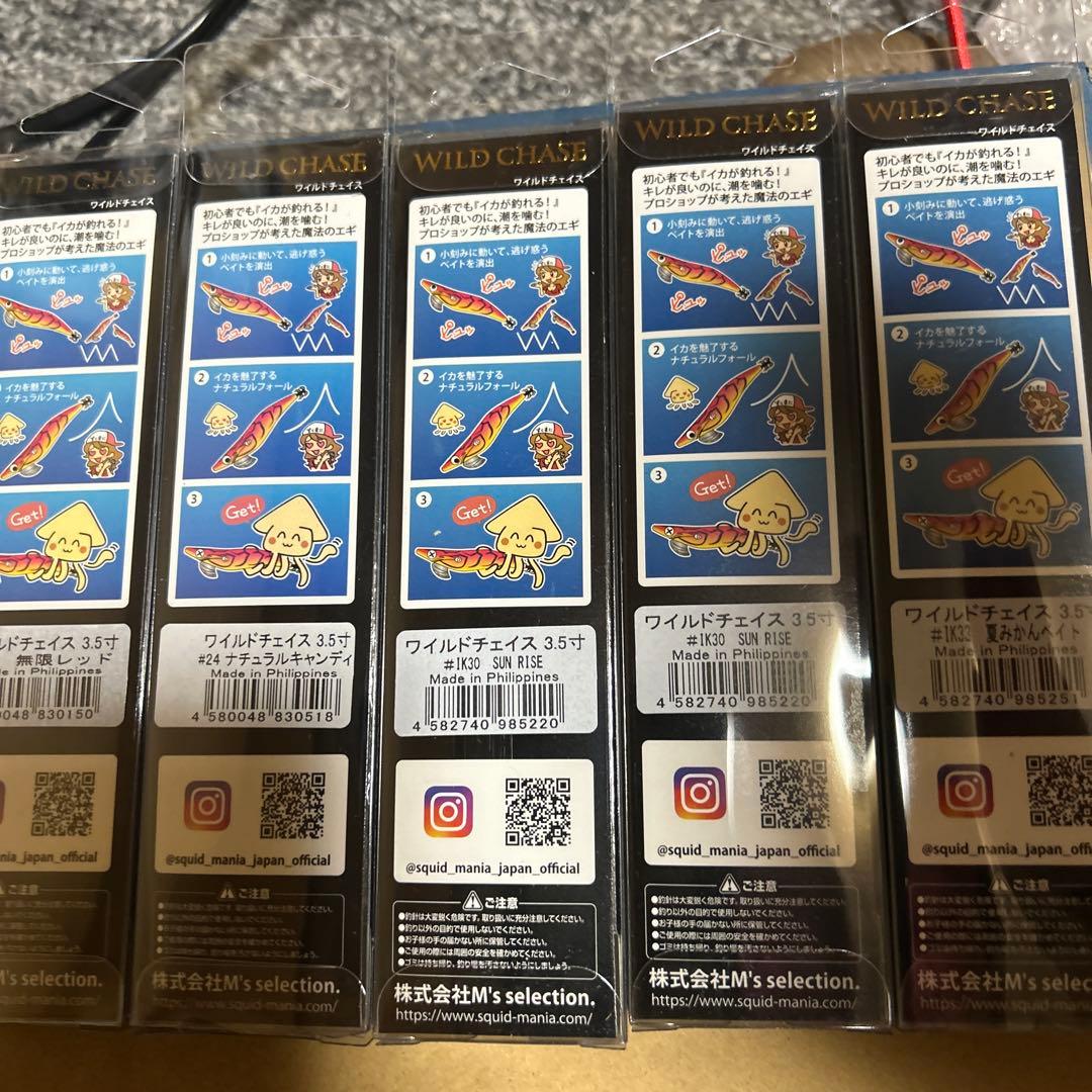 WILD CHASE 3.5号 エギ 5色セット