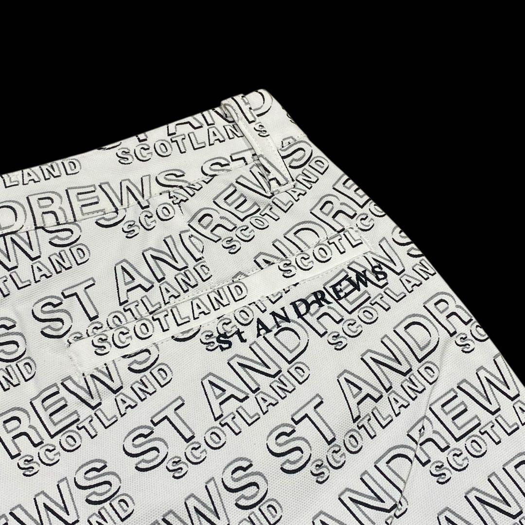 【未使用】定価2.3万円St ANDREWS デジタルロゴプリント ロングパンツ