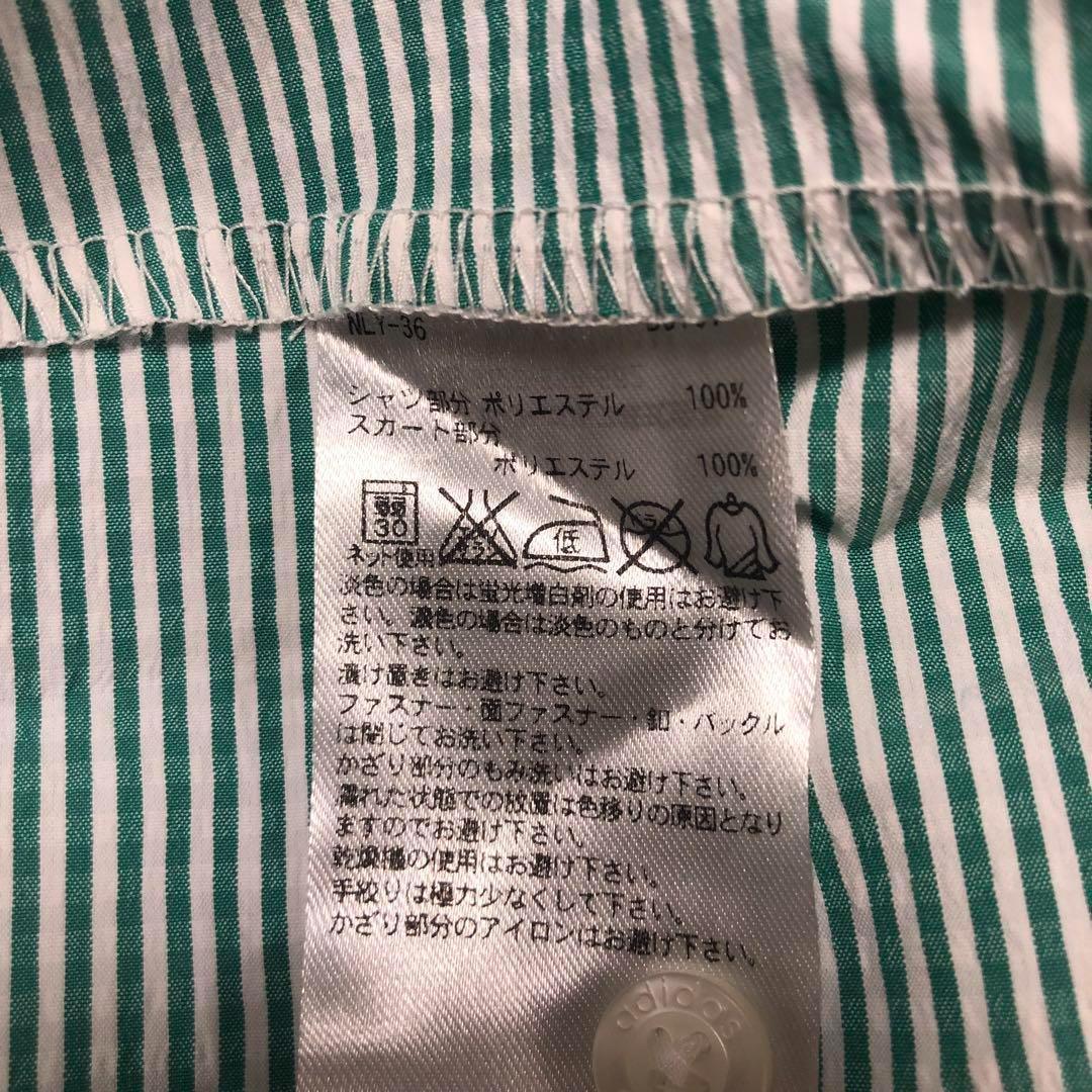 アディダスゴルフ スポーツ ウェア ワンピース グリーン系 Sサイズ