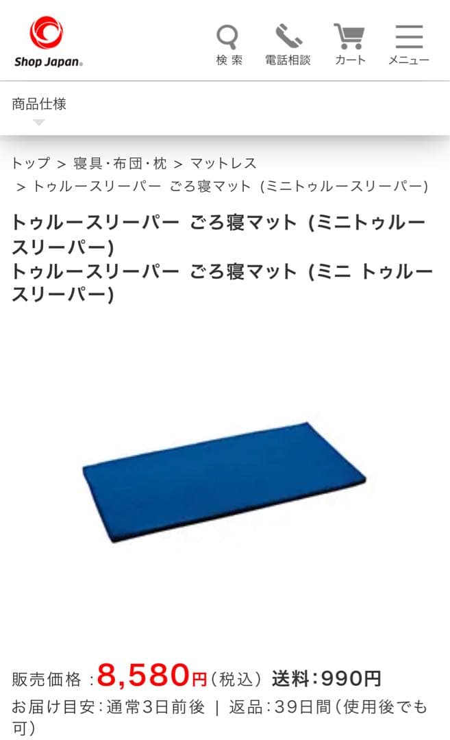 トゥルースリーパー　ごろ寝マット