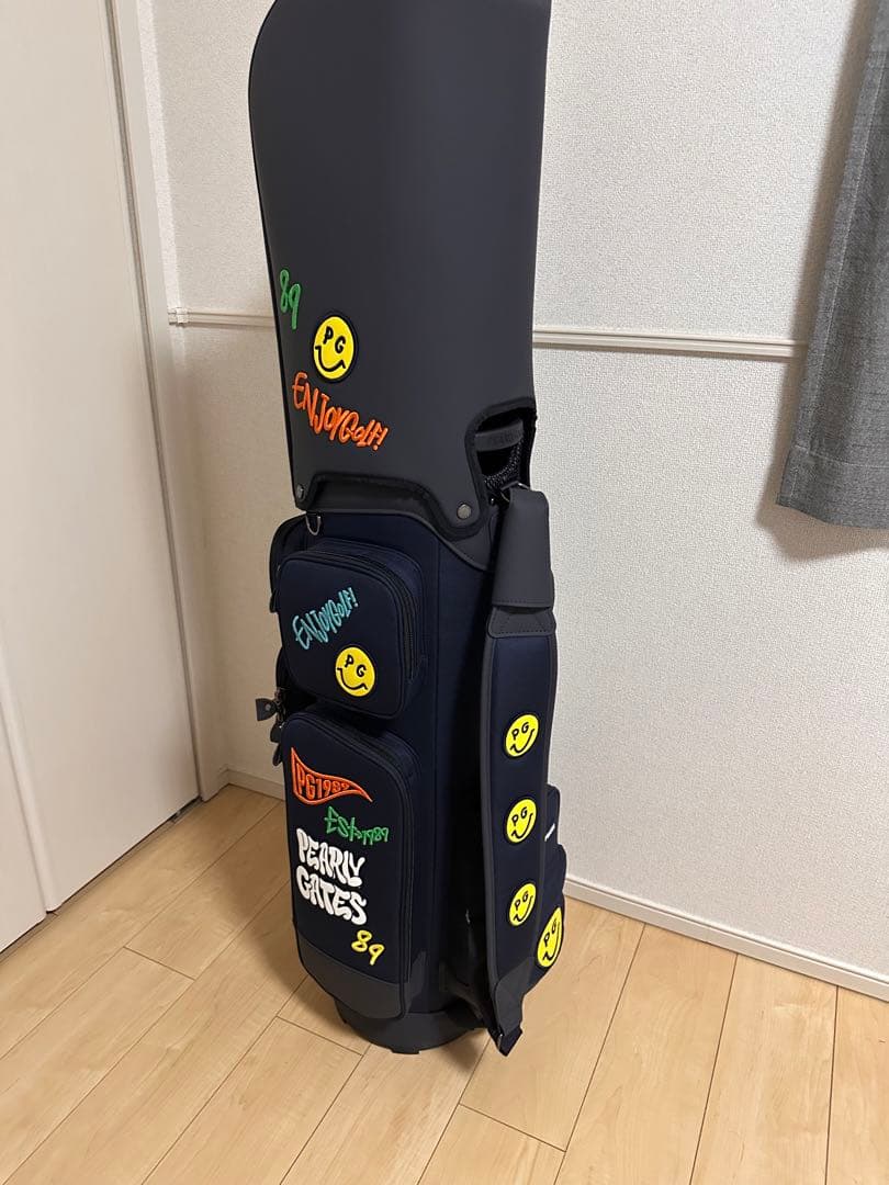 【本日14時まで出品】パーリーゲイツ　キャディバッグ　LoveGOLF ネイビー