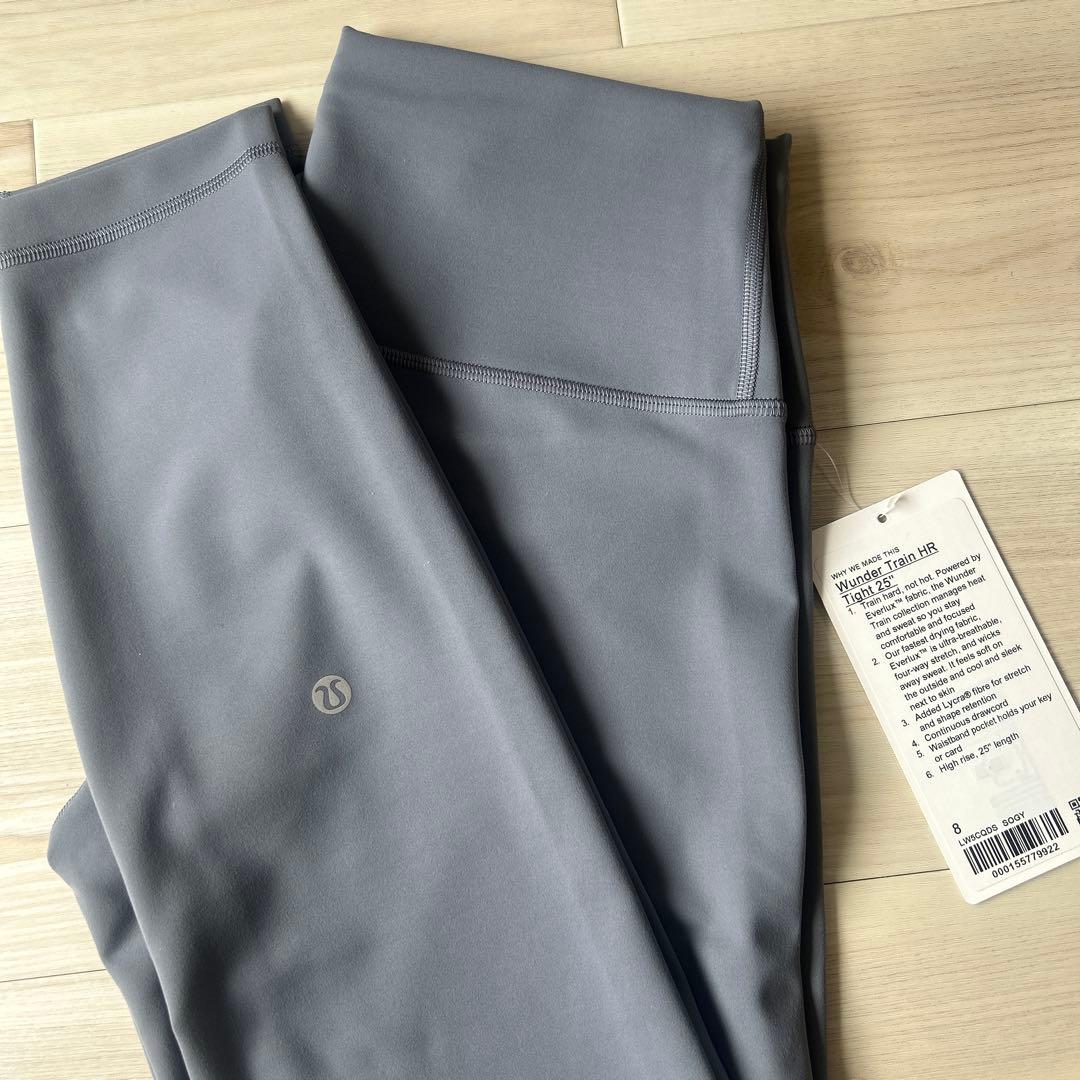 新品◎lululemon ルルレモン レギンス 25\" ソーラーグレー サイズ8