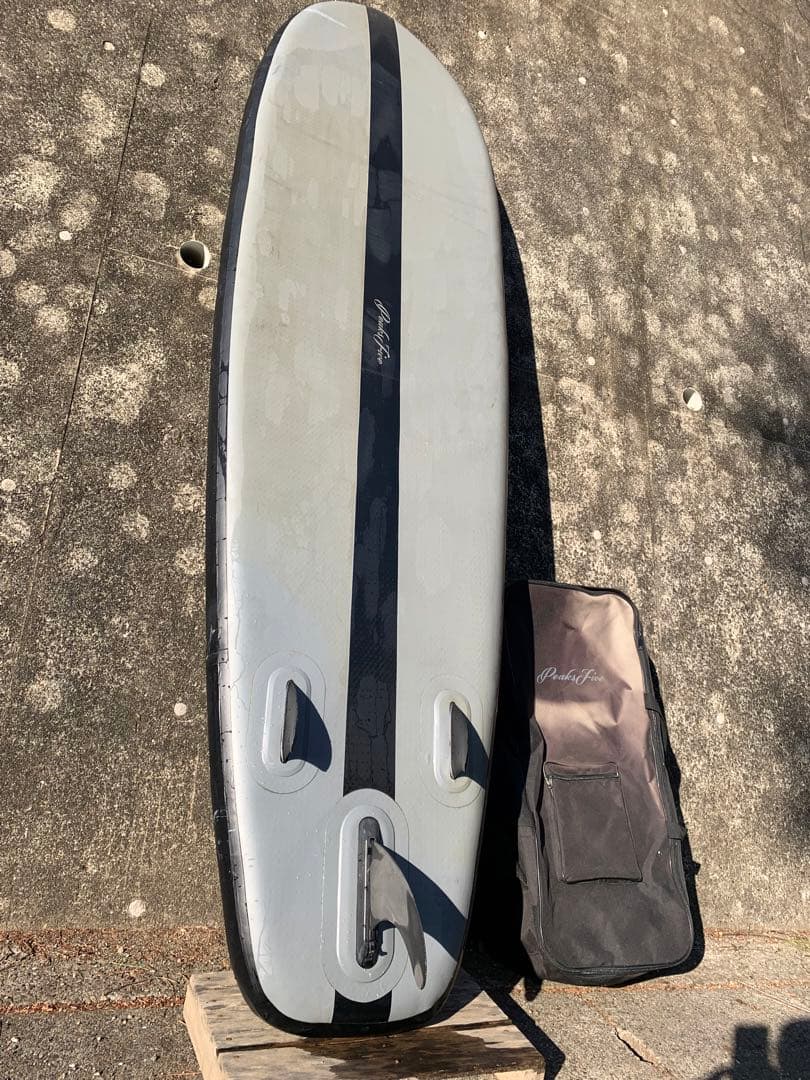 Peaksfiveサップボード　グレー パドル・バッグ付き　ポンプ付属なし