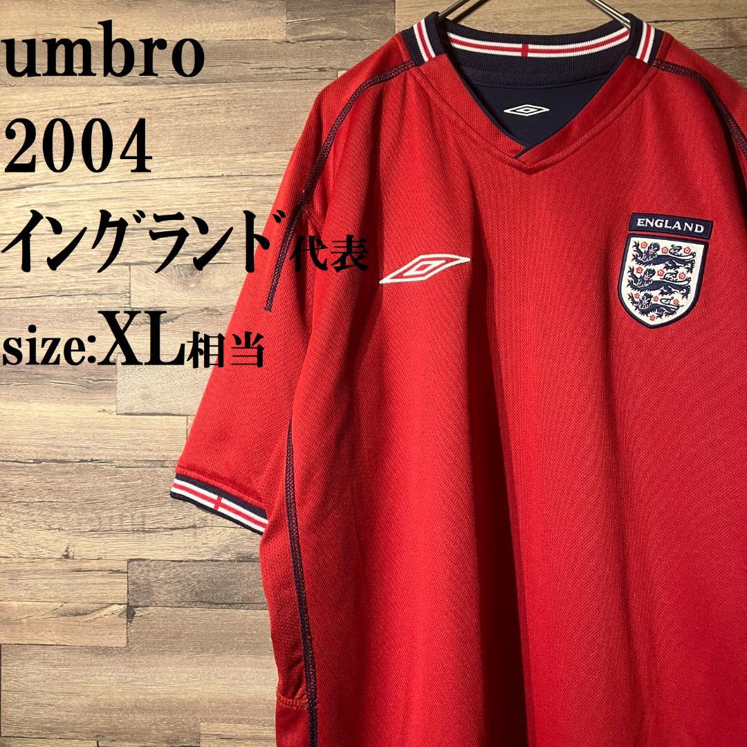 umbro　2004　イングランド代表ユニフォーム　紺/赤/リバーシブル