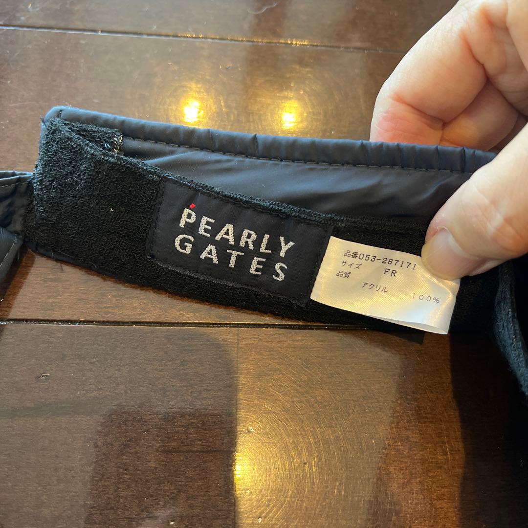 PEARLY GATES ブラック バイザー 89 レア　ネイビー