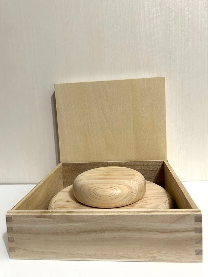 国産ヒノキ木製鏡餅①