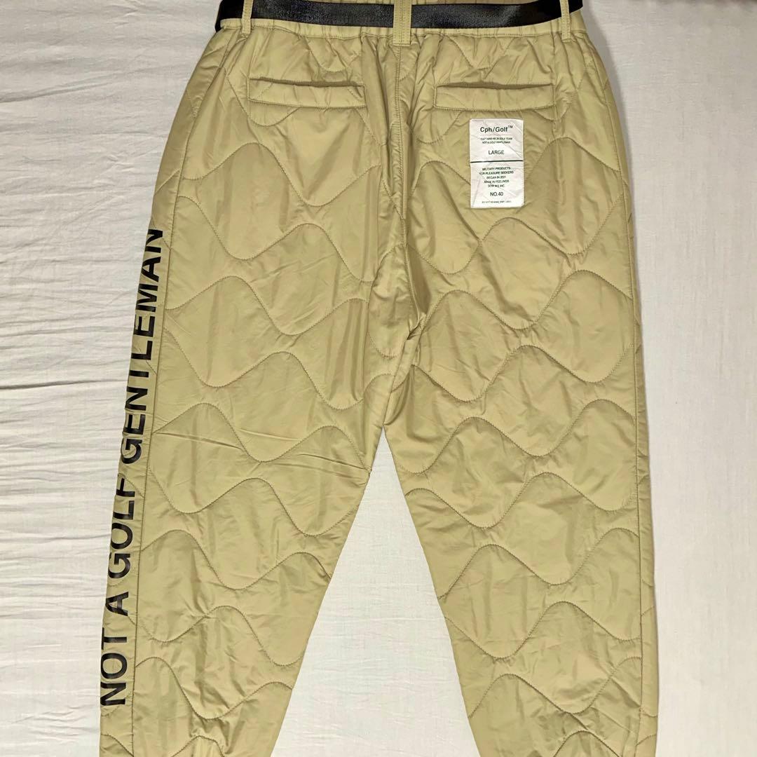 Cph/Golf™ ベージュ キルティングジャケットとパンツセット L