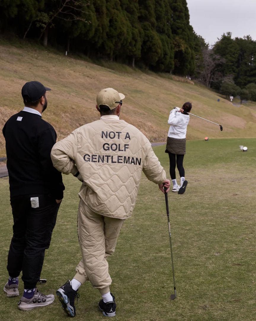 Cph/Golf™ ベージュ キルティングジャケットとパンツセット L