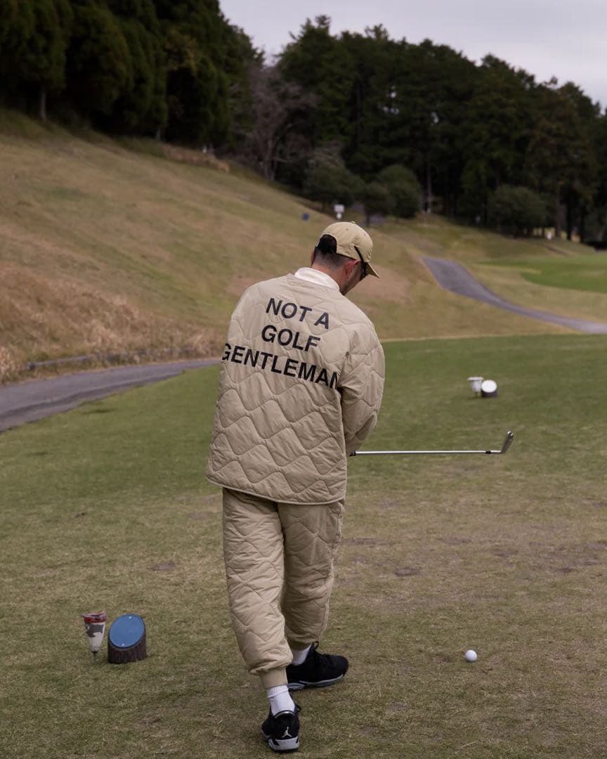 Cph/Golf™ ベージュ キルティングジャケットとパンツセット L