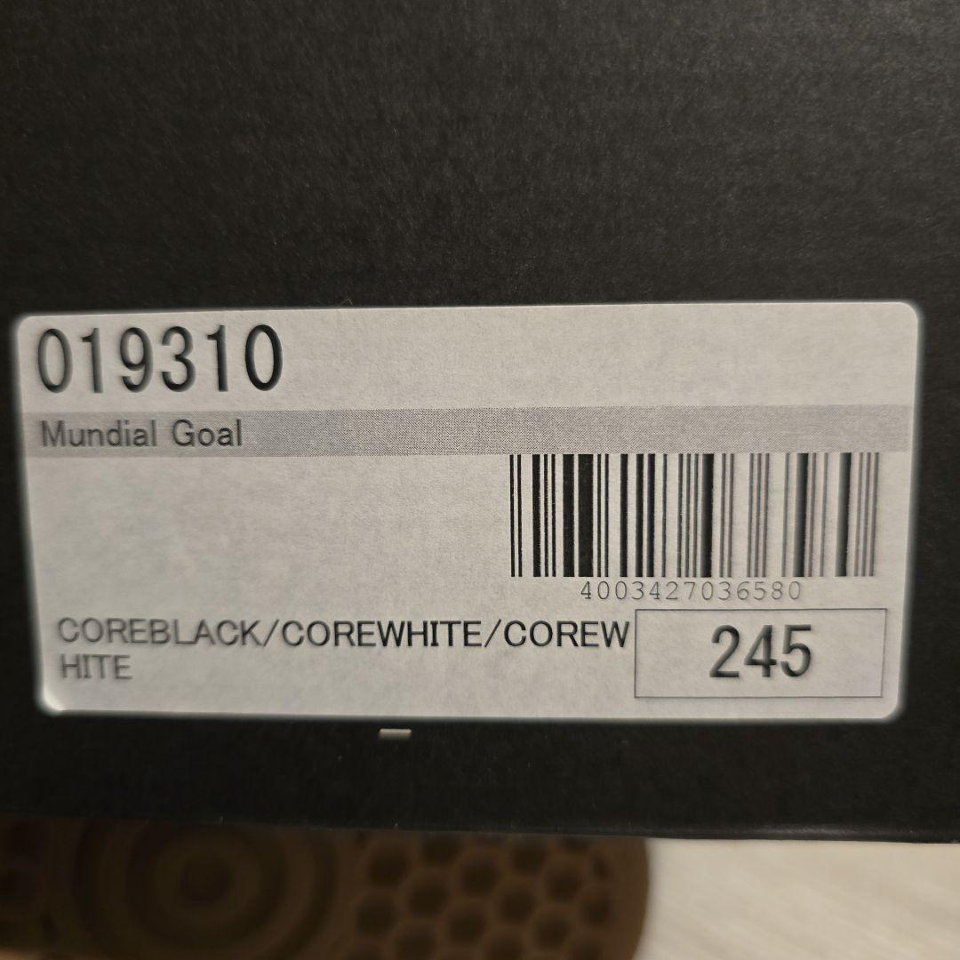 新品未使用品　adidas ムンディアルゴール ブラック/ホワイト