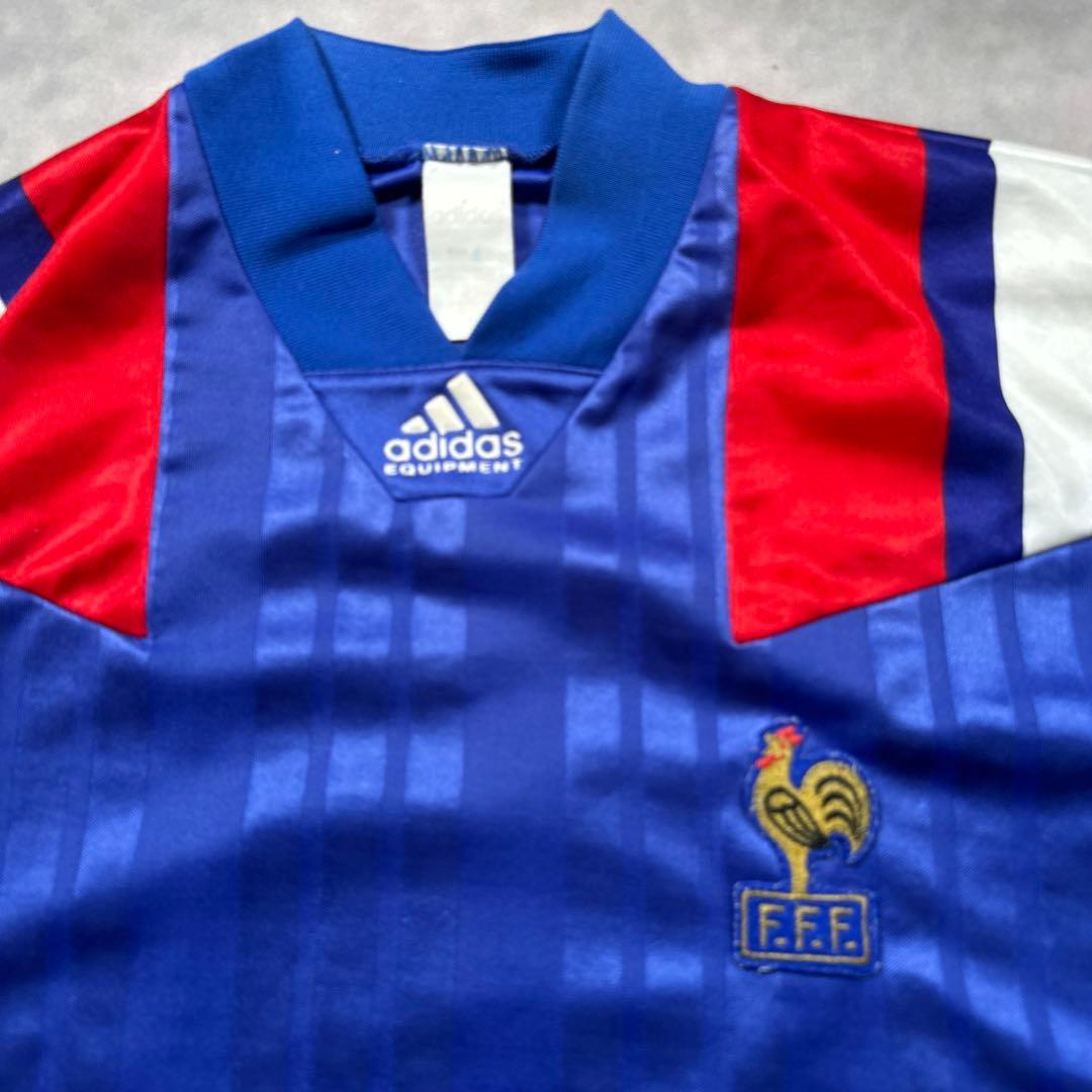 adidasEQUIPMENT古着1990-92青フランス代表R23