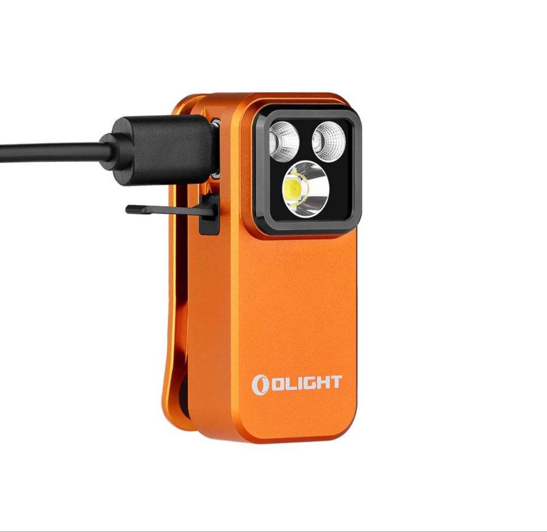 オーライト olight Oclip Pro S UV & RGB オレンジ