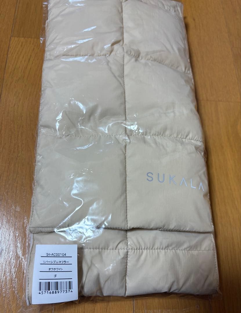 新品未使用タグ　SUKALA リブロゴタンクトップ M ブラック　非売品マフラー
