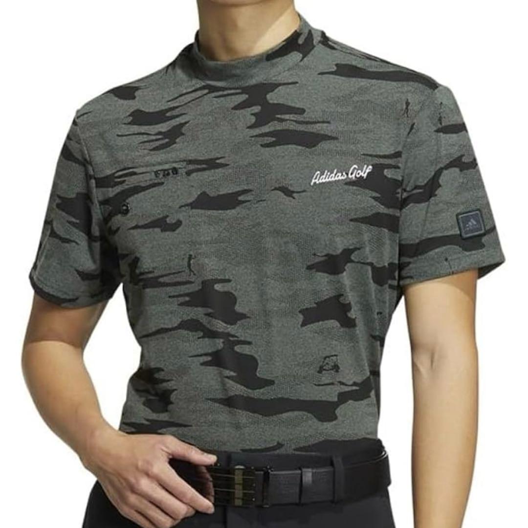 アディダス ゴルフウェア Tシャツ カモジャカード ストレッチ モックネック S