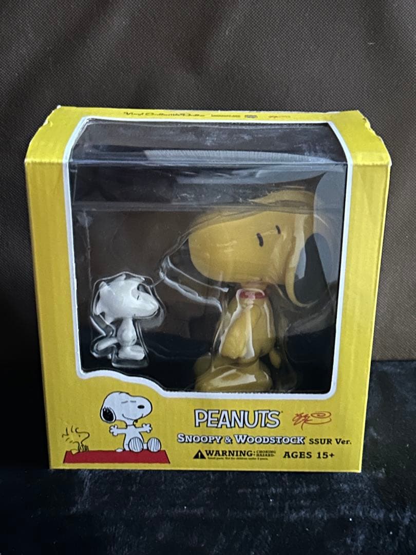 PEANUTS Snoopy & Woodstock 新品 黄 メディコムトイ