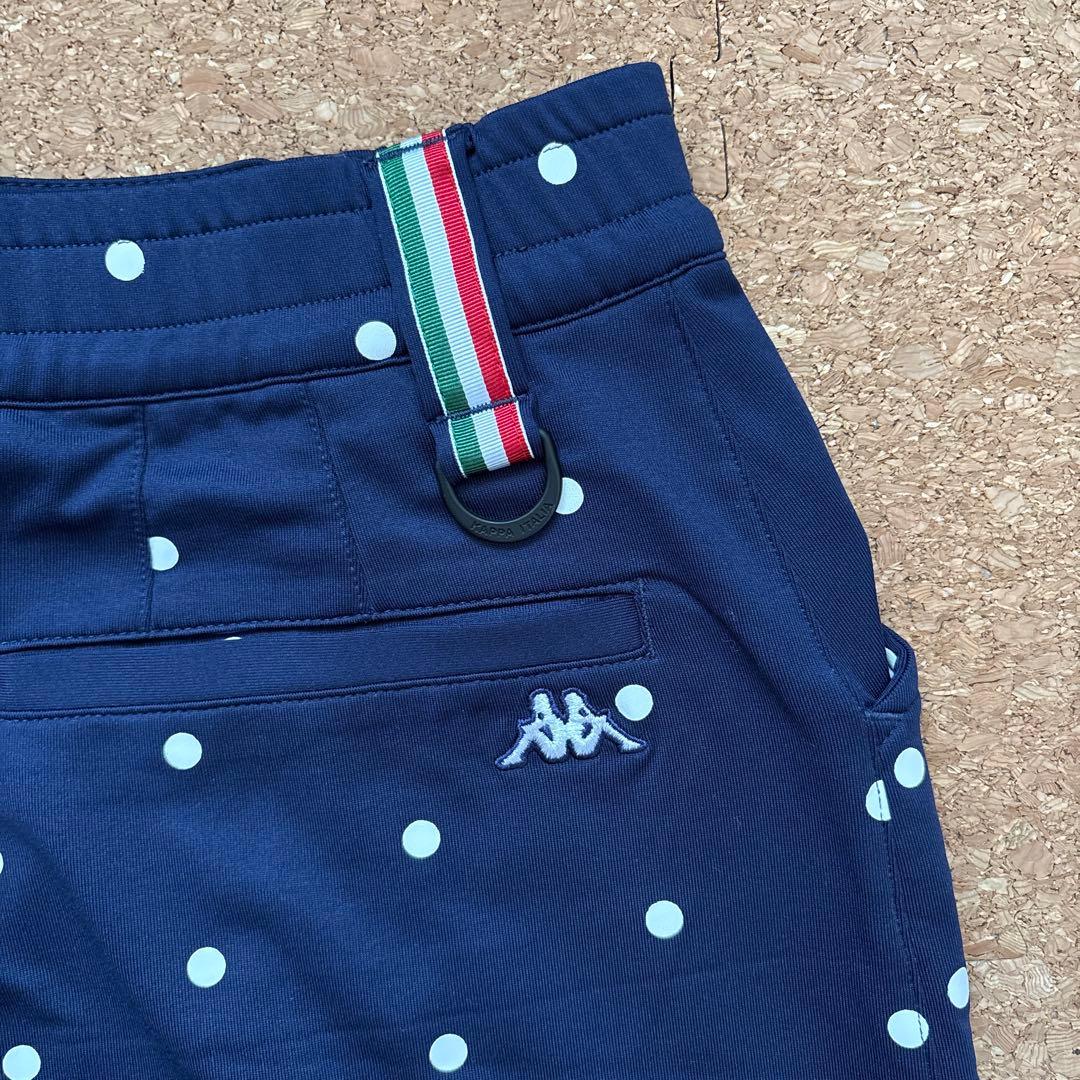 美品✨Kappaネイビードット柄ゴルフセットアップ