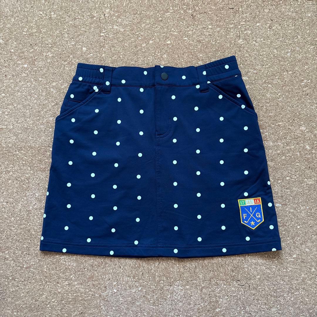 美品✨Kappaネイビードット柄ゴルフセットアップ