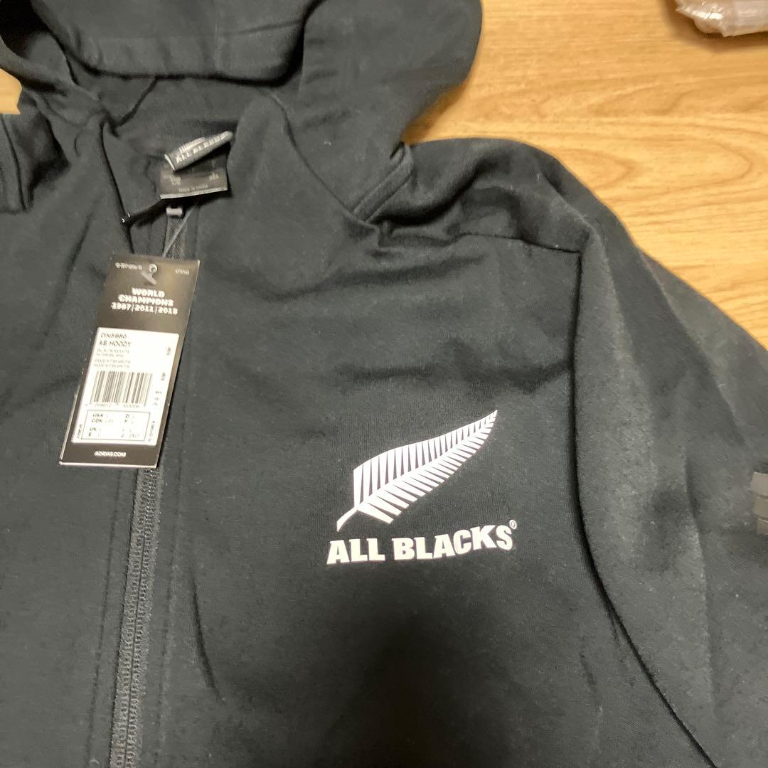 ALL BLACKS フード付きジップアップウェア