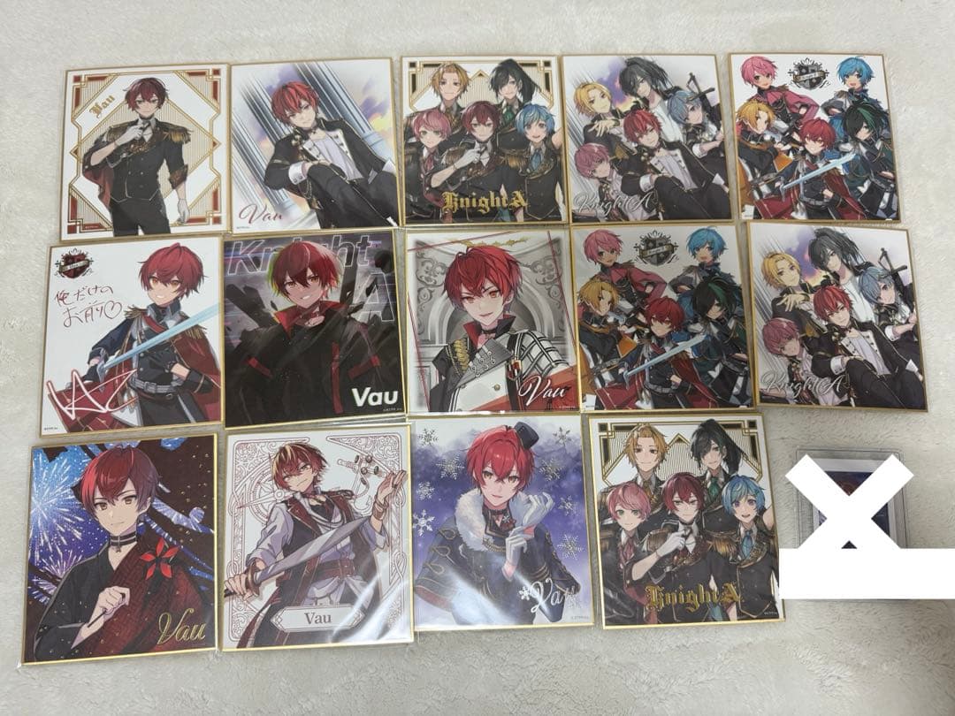 ばぁう 騎士A 騎士X 缶バッジ ぬいぐるみキーホルダー フォトカ