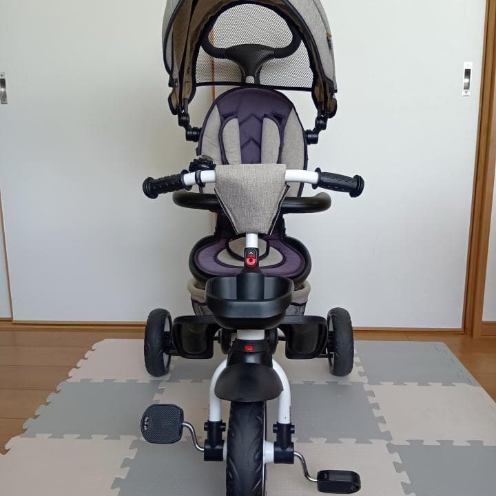 BTM 折りたたみ三輪車 前カゴ・カップホルダー付　enon03