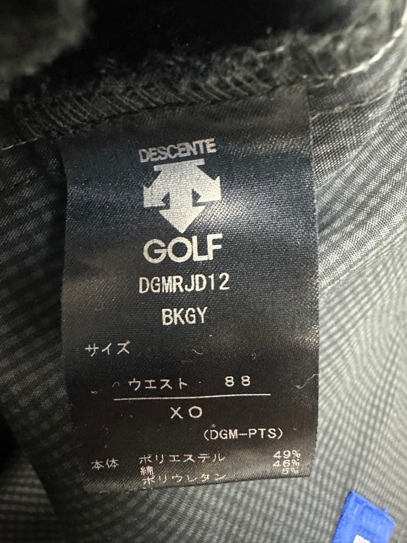 DESCENTE GOLF メンズパンツ ブラック 88/XO