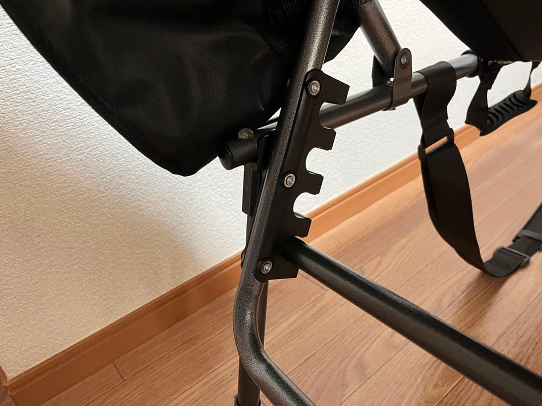 KingCamp コット 黒 ヘッドクッション付き