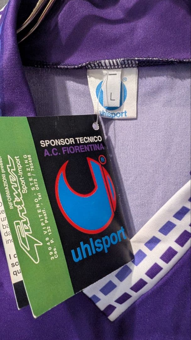 Uhlsport 93-94 新品 フィオレンティーナ ユニフォーム ビンテージ