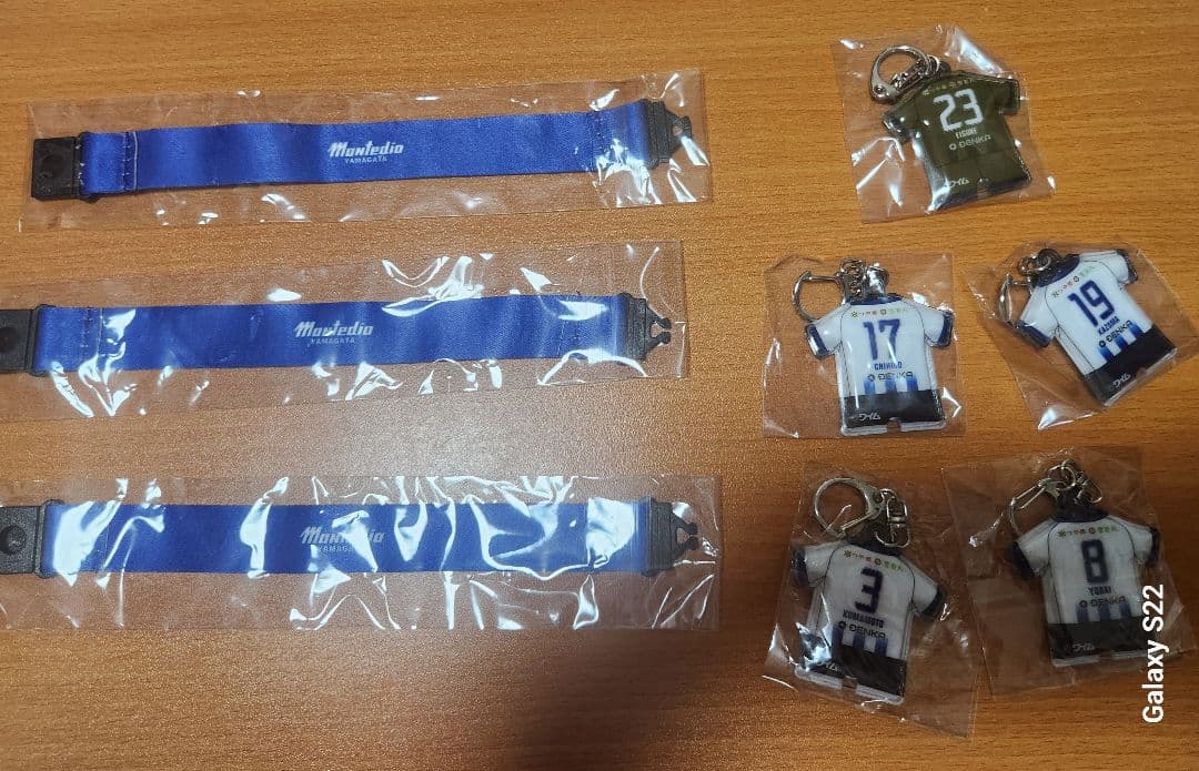 モンテディオの選手のキーホルダーです。単品は、交渉あり