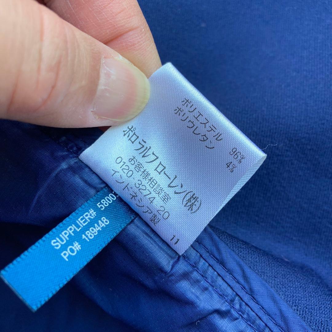 【美品】POLO GOLF ポロゴルフ　ナイロンベスト　後ろ襟　ロゴ❗️