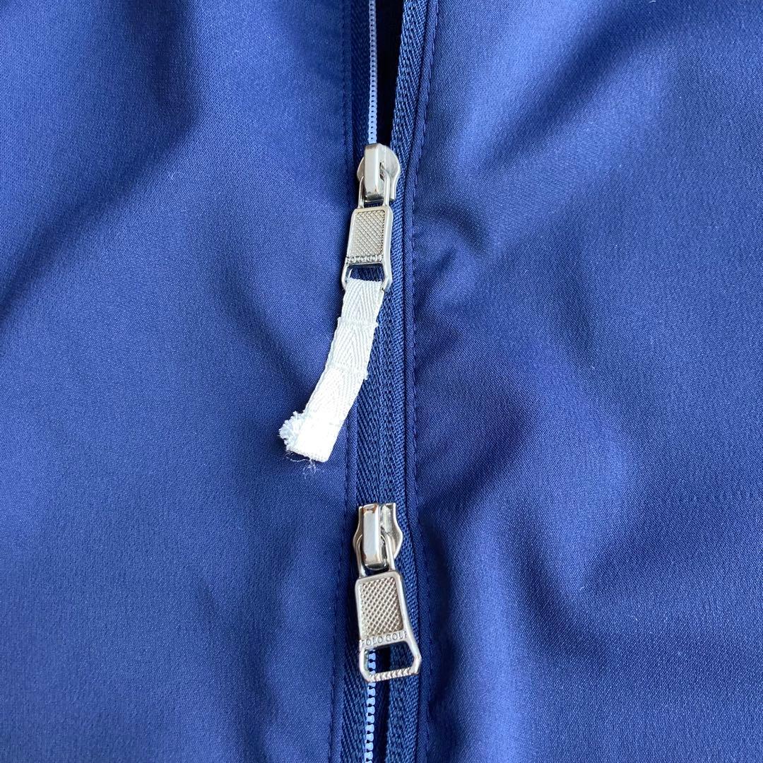 【美品】POLO GOLF ポロゴルフ　ナイロンベスト　後ろ襟　ロゴ❗️