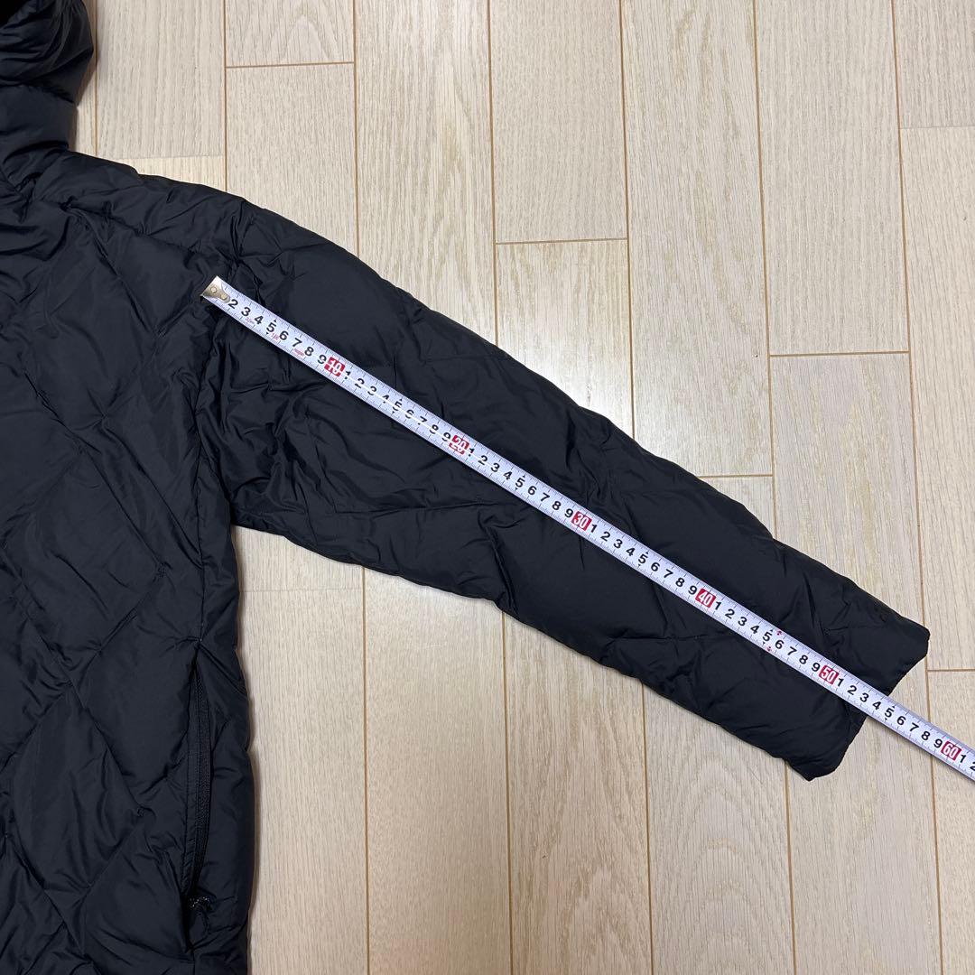 【美品】アディダス adidas ブラック ロング ライトダウン ジャケット