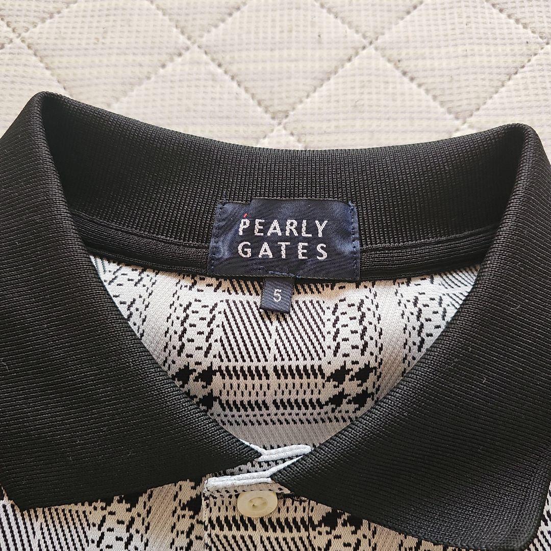 早い者勝ち！今季　PEARLY GATES チェック柄ポロシャツ サイズ5