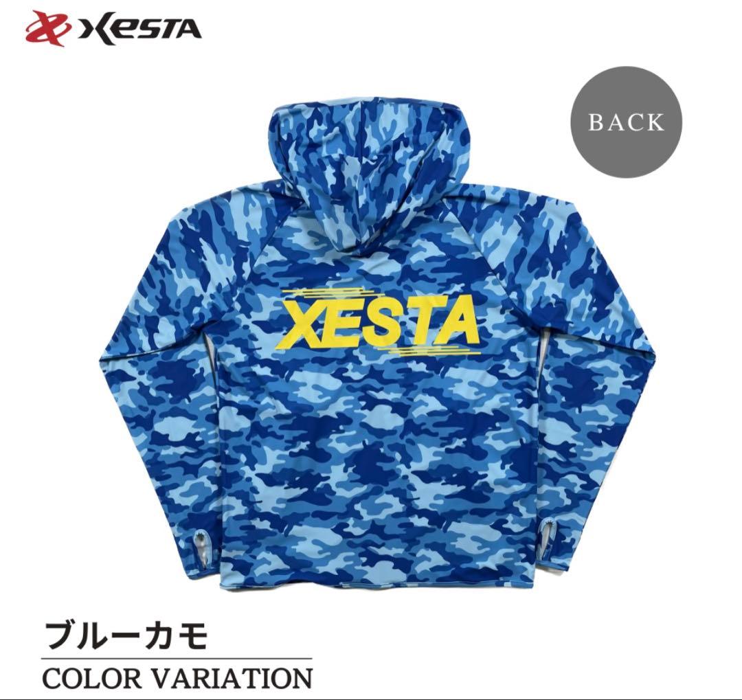 XESTA ラッシュパーカー ブルーカモ L