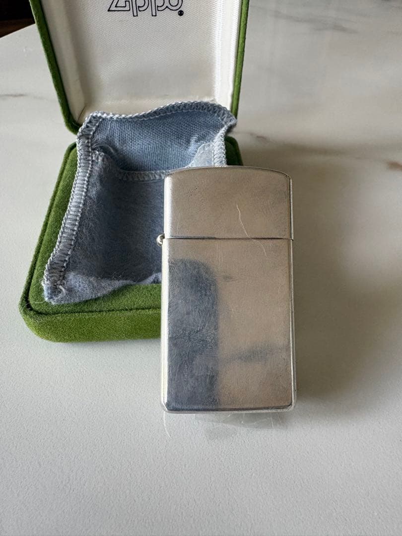 ZIPPO スターリングシルバー 純銀 　　　ヴィンテージ USA製 元箱付き