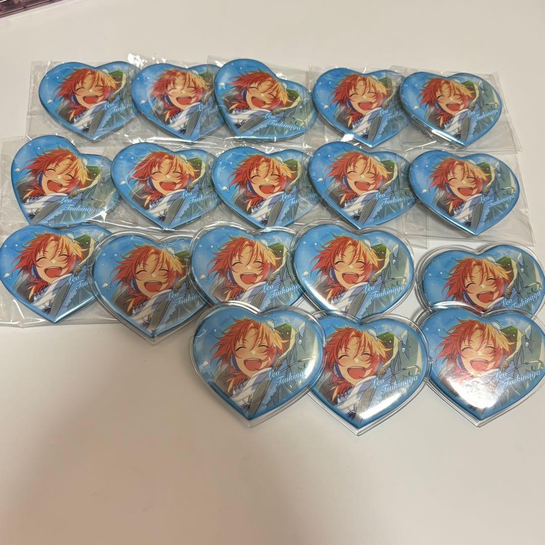 あんさんぶるスターズ あんスタ ハート缶バッジ 月永レオ 18点