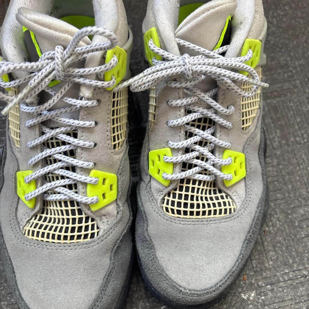 Nike Air Jordan 4 グレー/イエロー