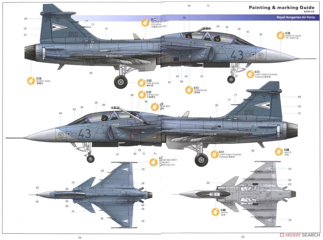 【入手困難】1:48 SAAB Jas-39B/D Gripen