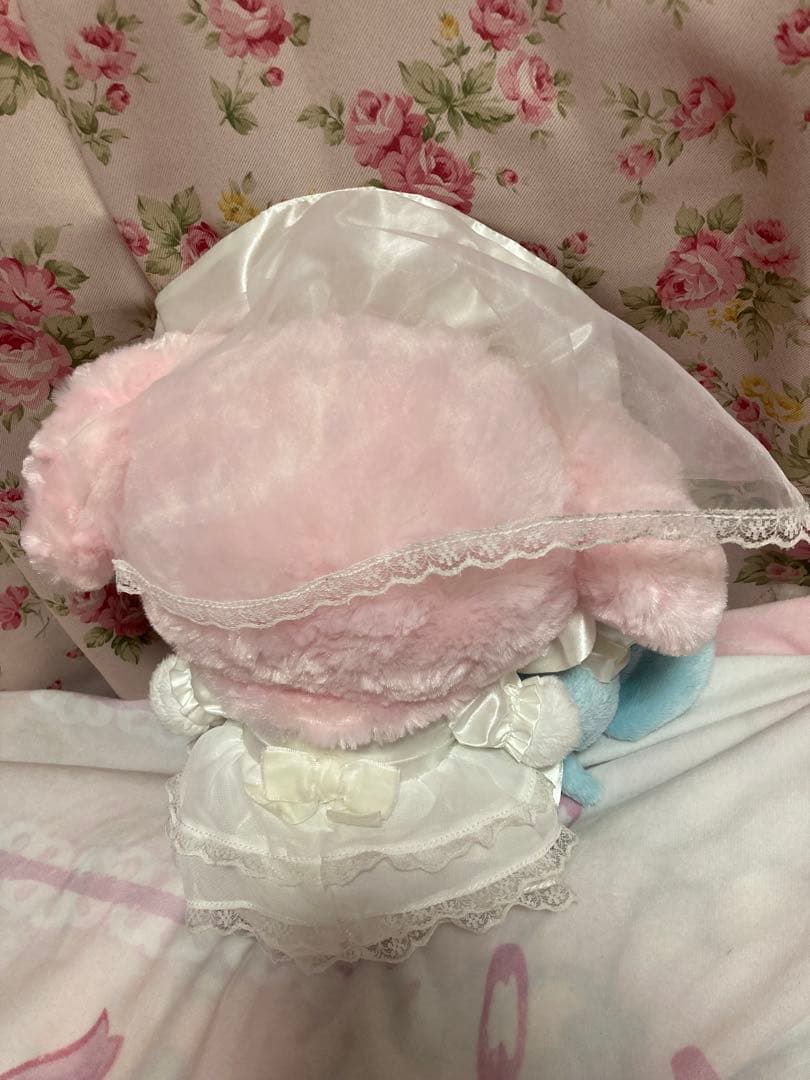 マイメロディ ぬいぐるみ ウェディング　レースデザイン
