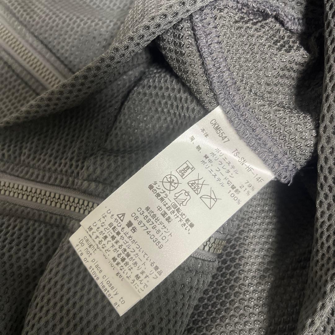カルバンクラインゴルフ フルジップフーディL 軽量 ストレッチ パーカー カーキ
