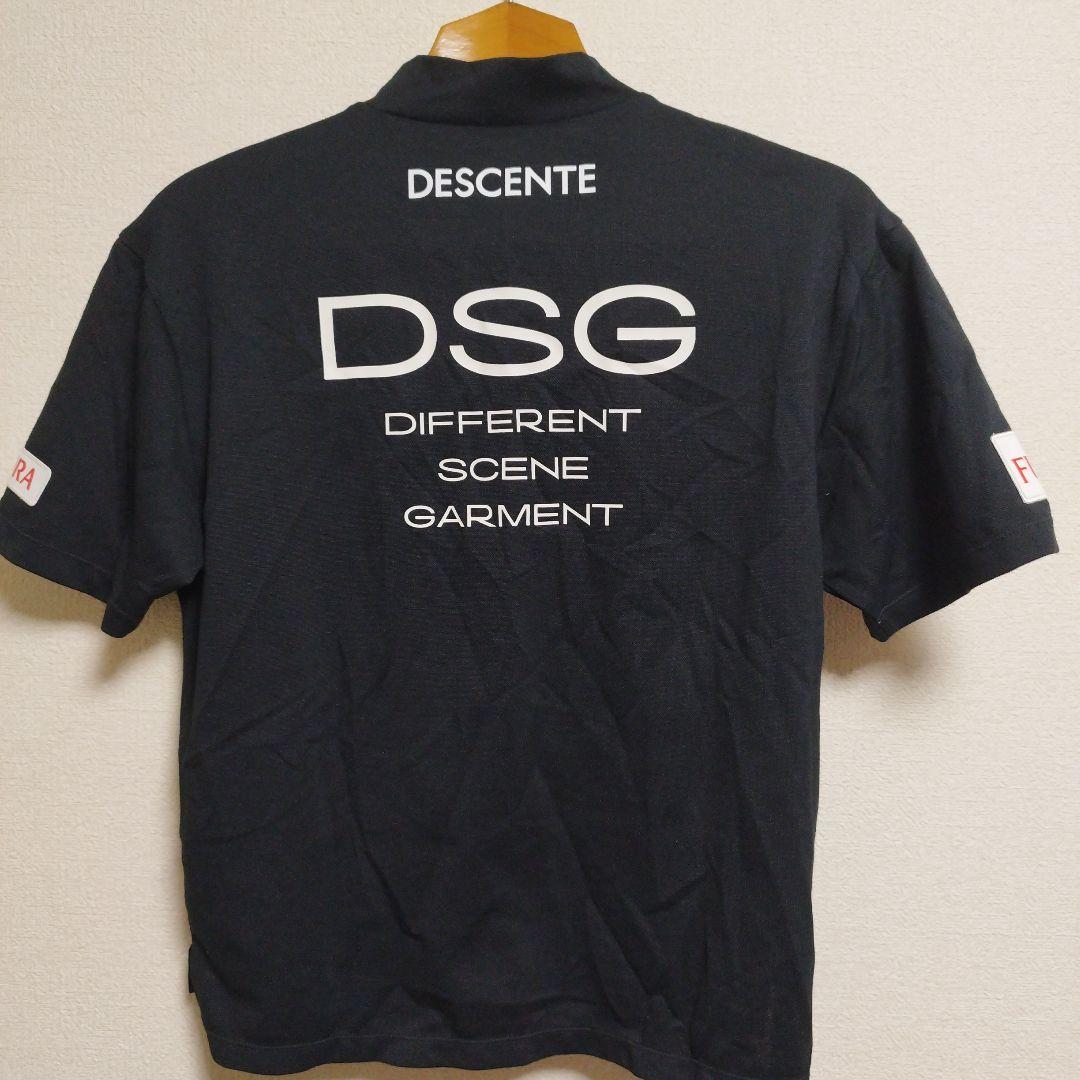 未使用に近い DESCENTE GOLF 春夏ドライ半袖シャツ 柏原明日架　黒