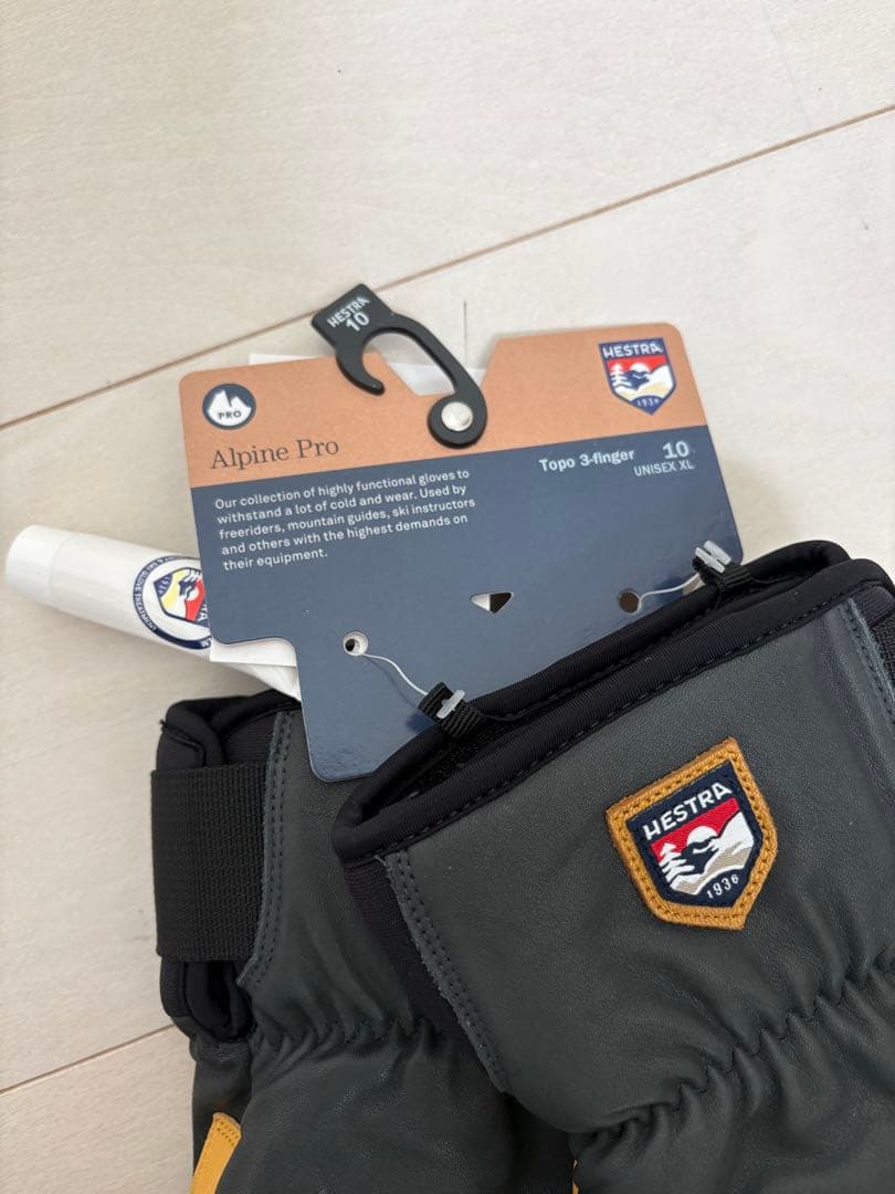 Hestra Alpine Pro Topo 3フィンガー グローブ サイズ10