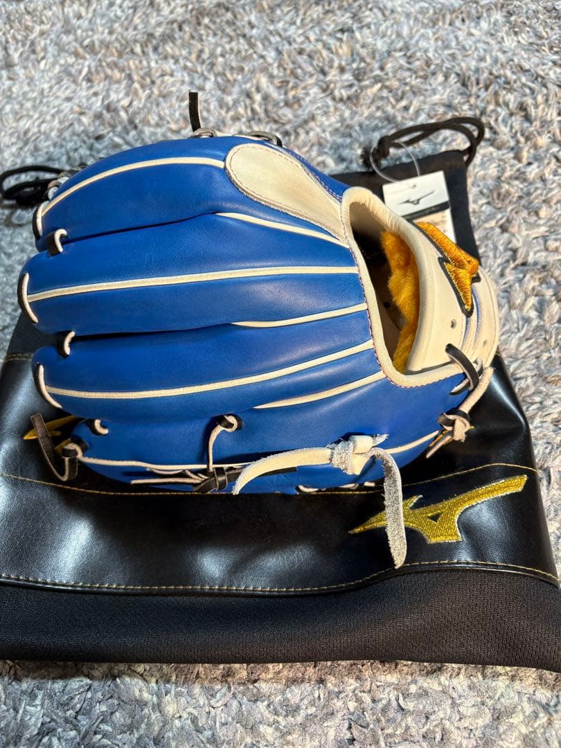 Mizuno Pro オーダーグローブ 軟式グローブ 青/白